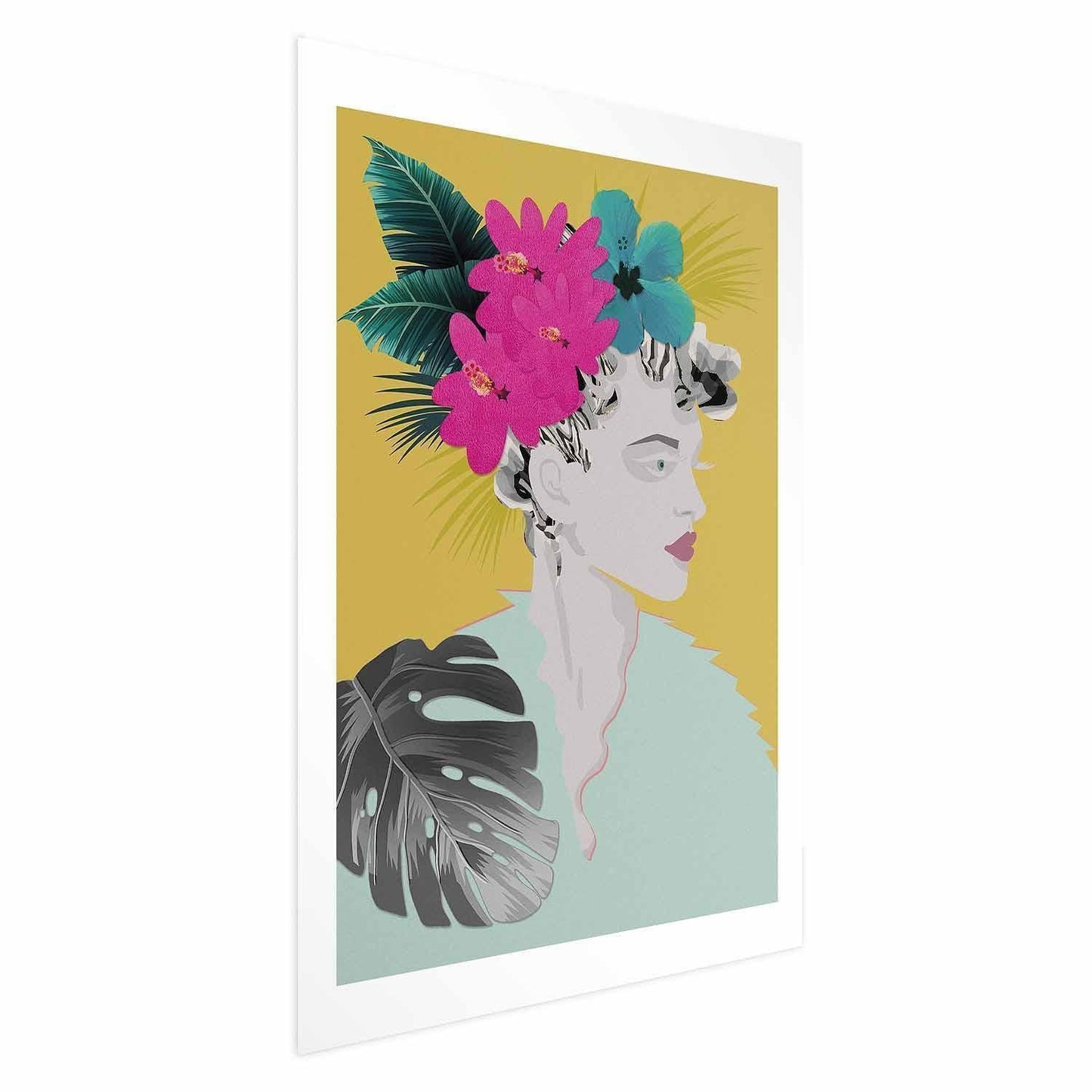 Poster - Flowers in the Hair Artgeist
