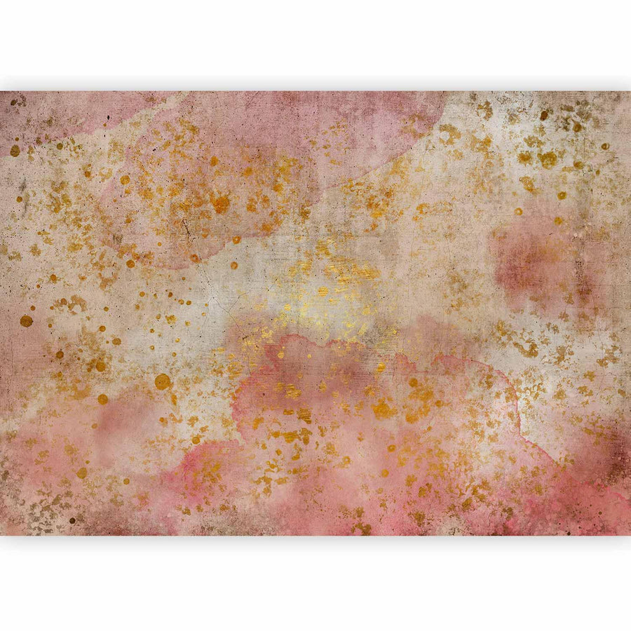 Fototapete Goldene Blasen – Elegantes Design mit Glanz-Effekt Sawelt