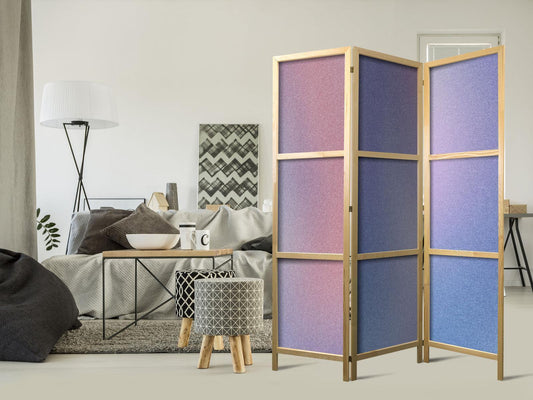 Japanischer Paravent - Rainbow Gradient - Delicate Multicolored Gradient Resembling Mist