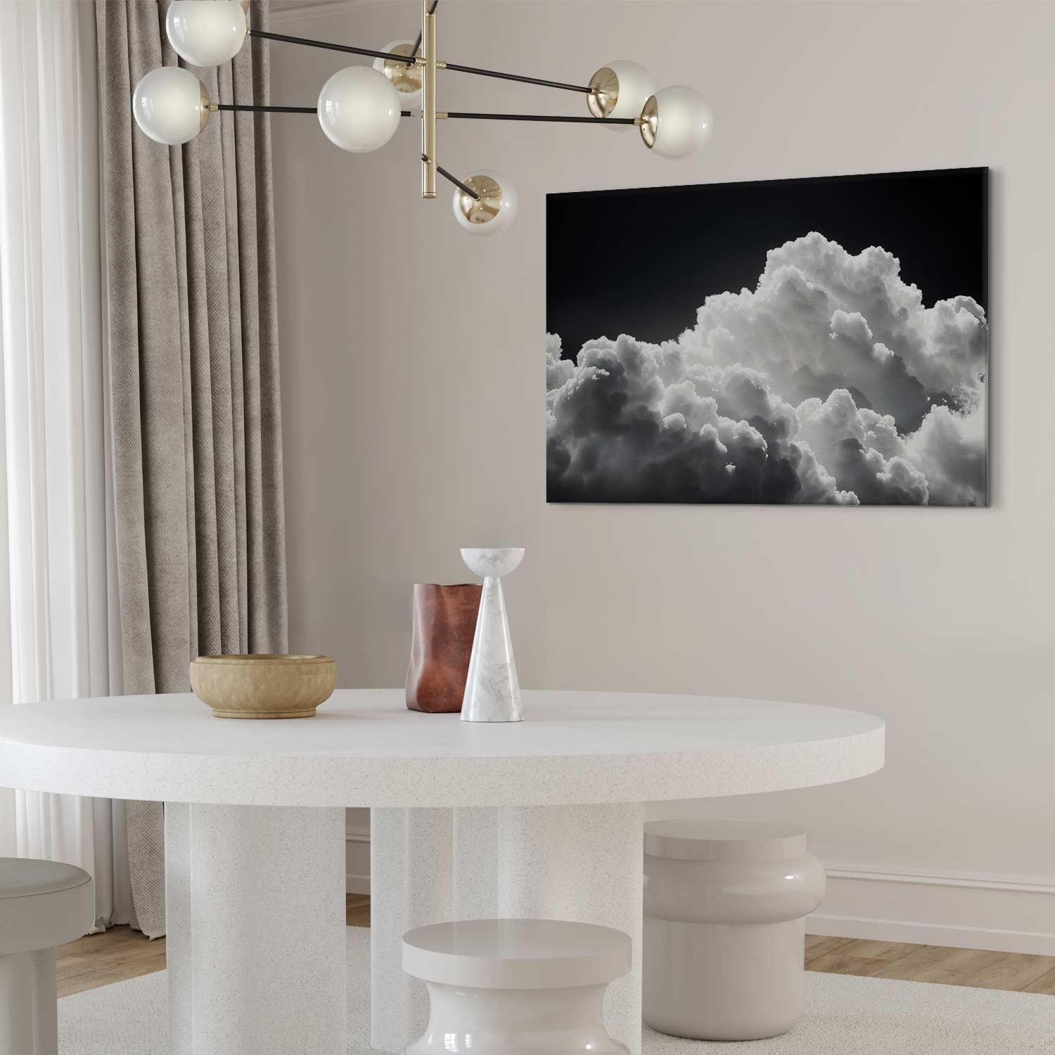 Leinwandbild - Discover the Endless Play of Sunlight – Clouds and Shadows in the Sky Artgeist