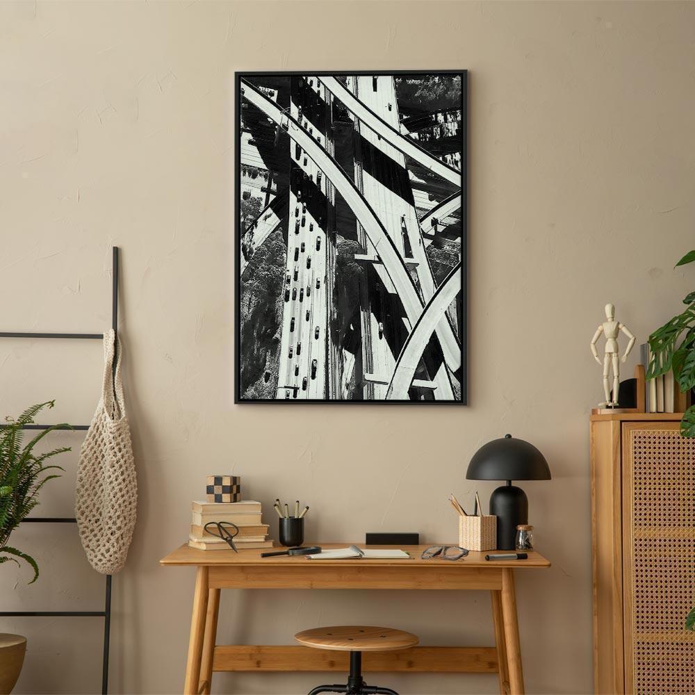 Leinwandbild - City Geometry (1 Part) Vertical