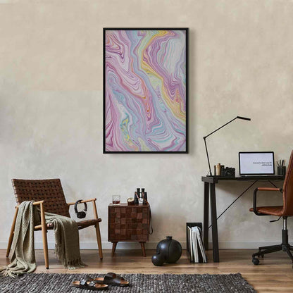 Leinwandbild - Colorful Dream - Abstract Shapes in Pastel Colors Artgeist