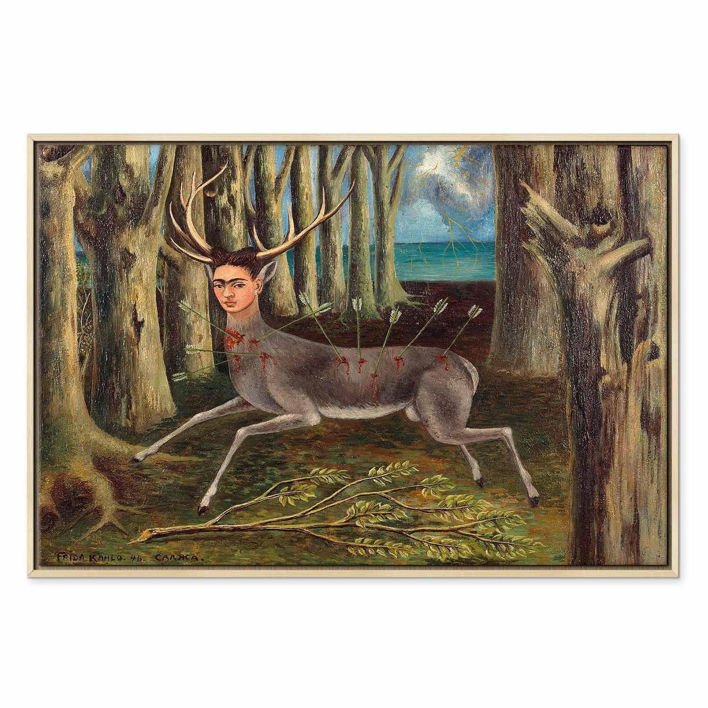 Leinwandbild - Frida Kahlo – The Wounded Deer