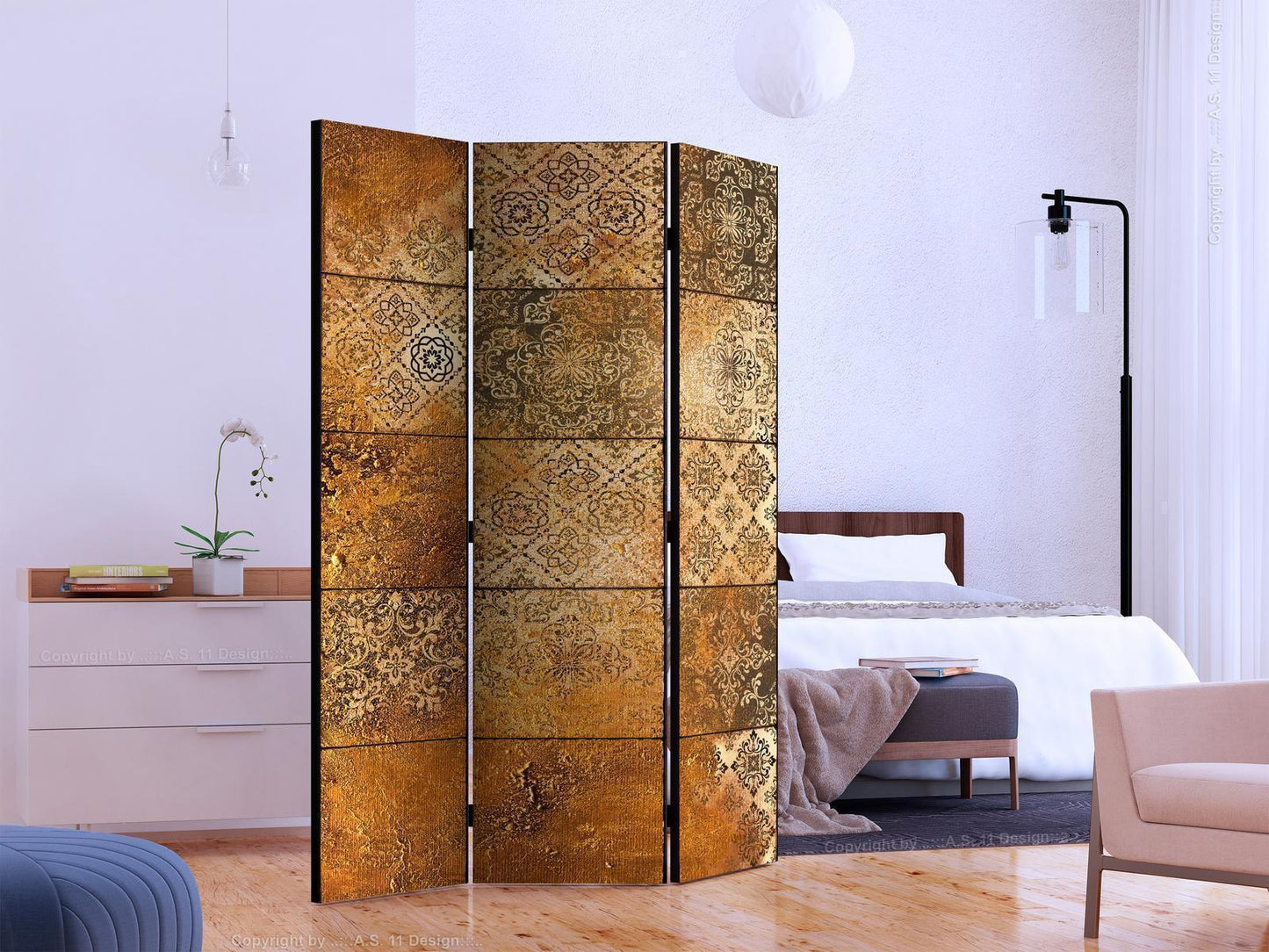 Paravent - Old Tiles Artgeist
