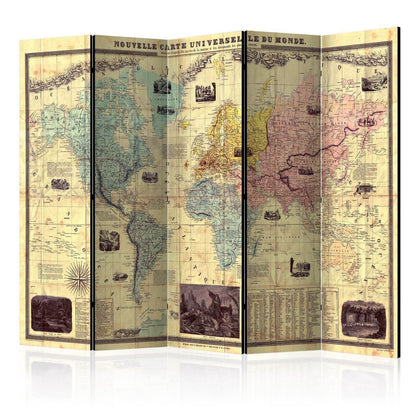 Paravent - Nouvelle Carte Du Monde Artgeist
