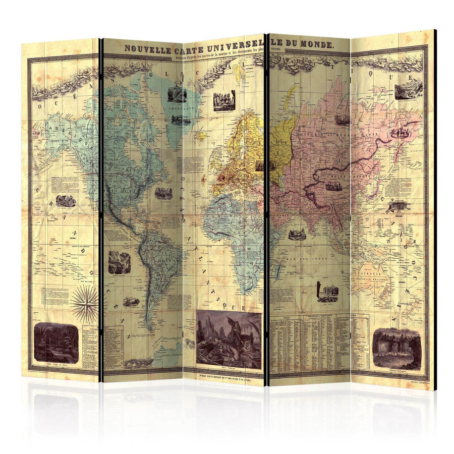 Paravent - Nouvelle Carte Du Monde Artgeist