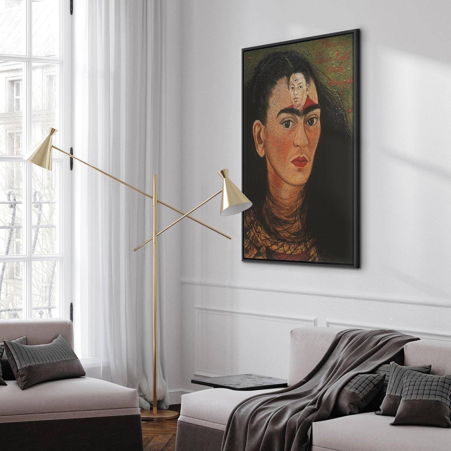 Leinwandbild - Frida Kahlo – Diego and I