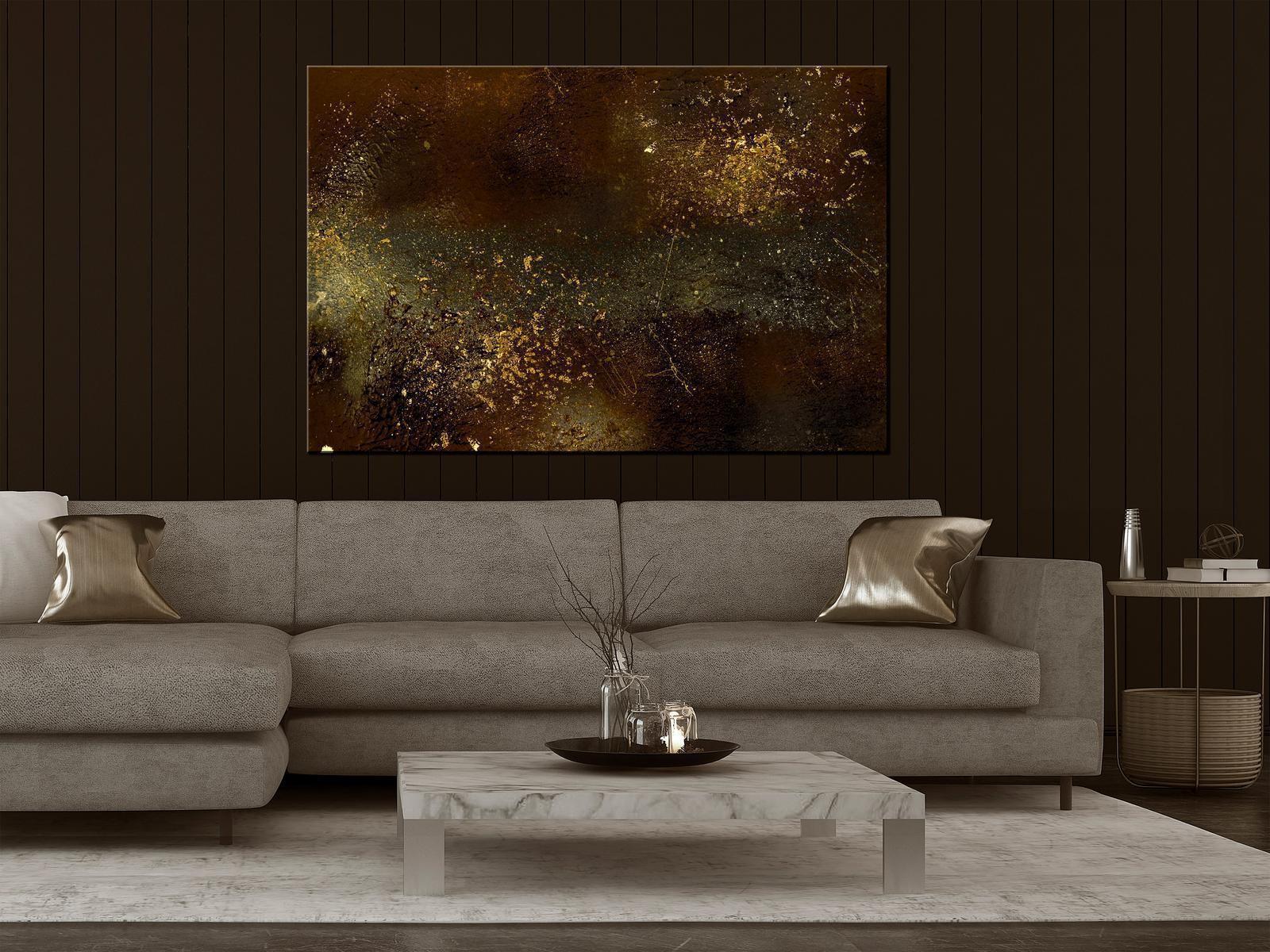 Leinwandbild - Golden Constellation (1 Part) Wide Artgeist