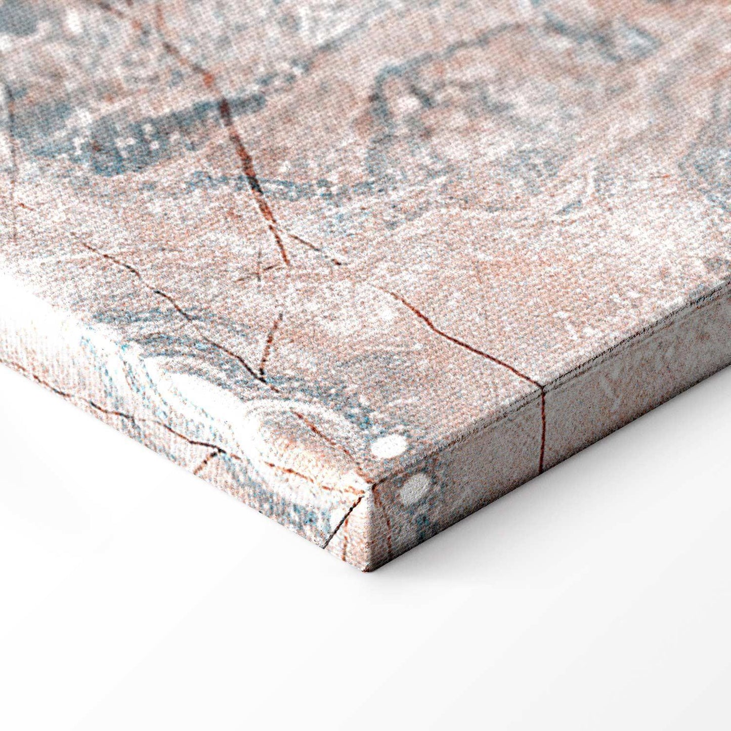 Leinwandbild - Marble flowers – natural stone structure in pastel colours