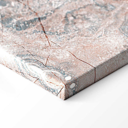Leinwandbild - Marble flowers – natural stone structure in pastel colours