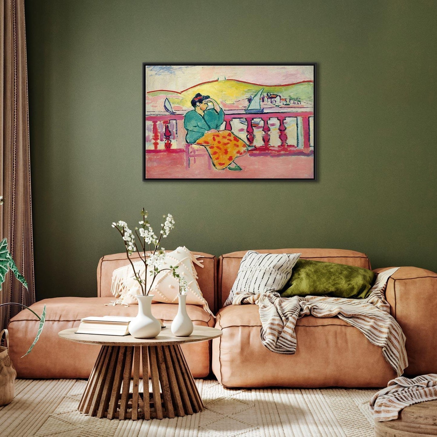 Leinwandbild - Henri Matisse – Woman on the Terrace