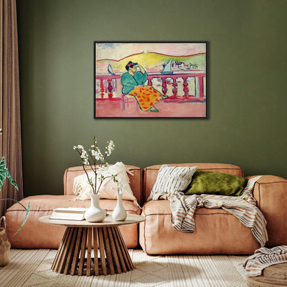 Leinwandbild - Henri Matisse – Woman on the Terrace