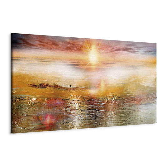Leinwandbild - Orange Sea Artgeist