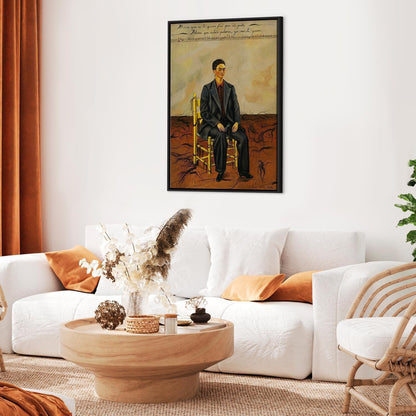 Leinwandbild - Frida Kahlo – Self-Portrait with Cropped Hair