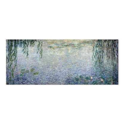 Leinwandbild - Claude Monet – The Water Lilies – Clear Morning with Willows