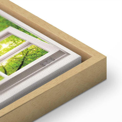 Leinwandbild - Window: View on Forest