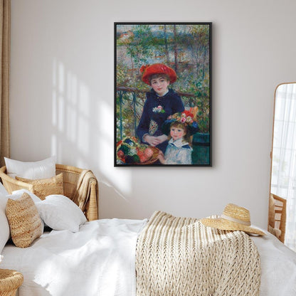 Leinwandbild - Pierre-Auguste Renoir – Two Sisters (On the Terrace)
