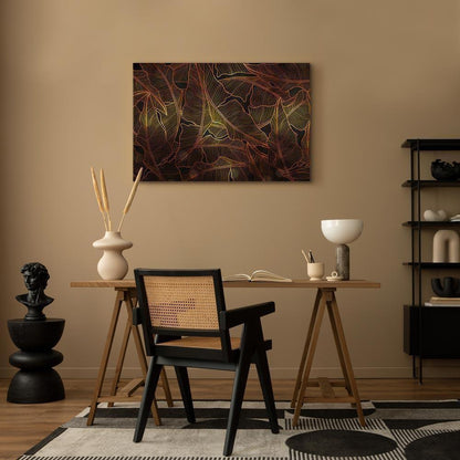 Leinwandbild - Dance of Golden Leaves (1 Part) Wide