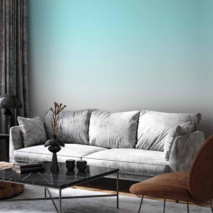 Fototapete Summer Morning – Farbverlauf von Hellblau zu Rosa