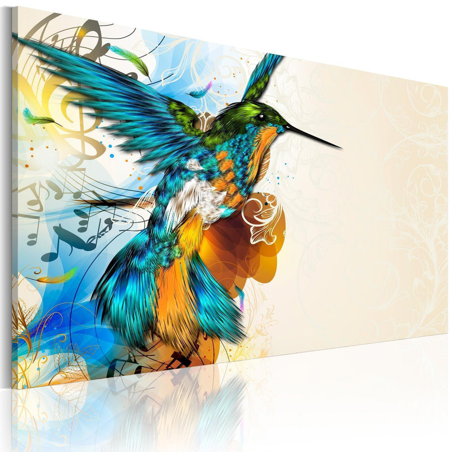 Leinwandbild - Bird's music Artgeist