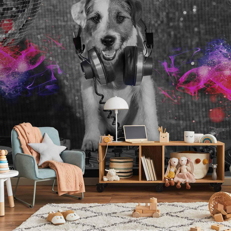 Fototapete - DJ Dog Artgeist