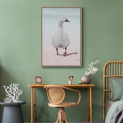 Leinwandbild - Winter Duck (1 Part) Vertical