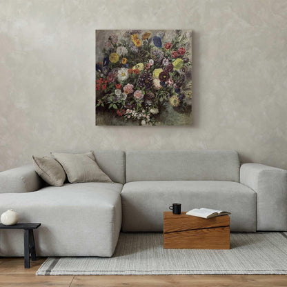 Leinwandbild - Eugène Delacroix – Bouquet of Flowers