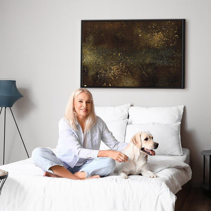 Leinwandbild - Golden Constellation (1 Part) Wide