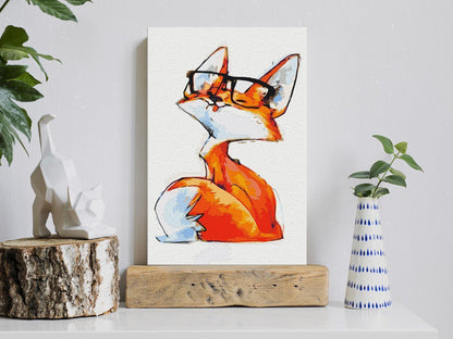 Malen nach Zahlen - Eyeglass Fox