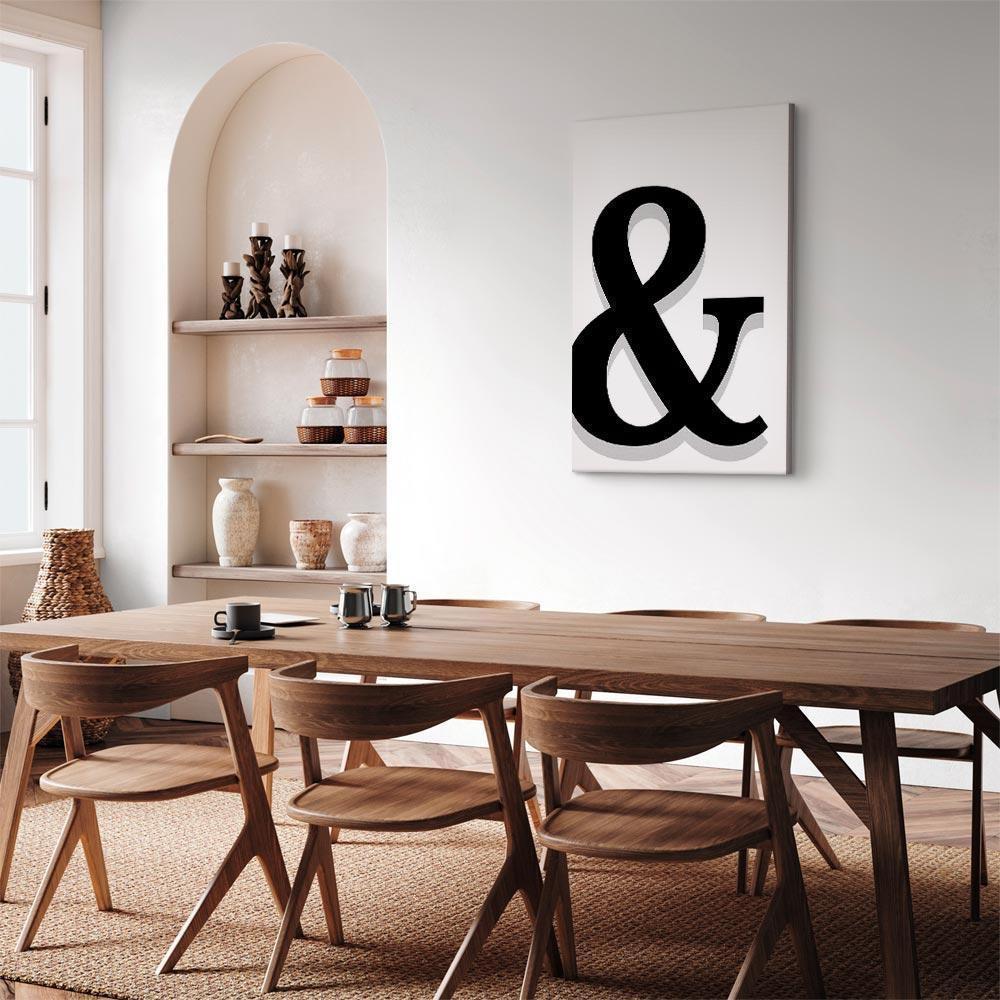 Leinwandbild - Decorative Letter (1 Part) Vertical