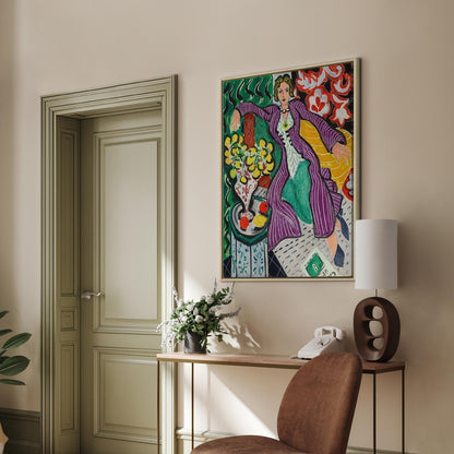Leinwandbild - Henri Matisse – Woman in a Purple Coat
