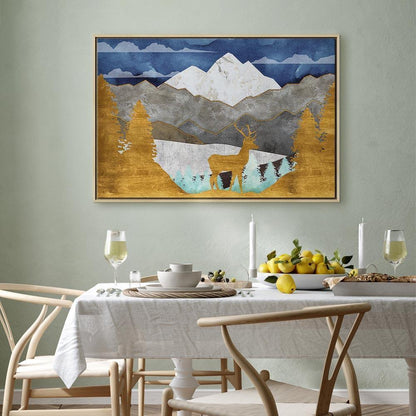 Leinwandbild - Golden Land (1 Part) Wide