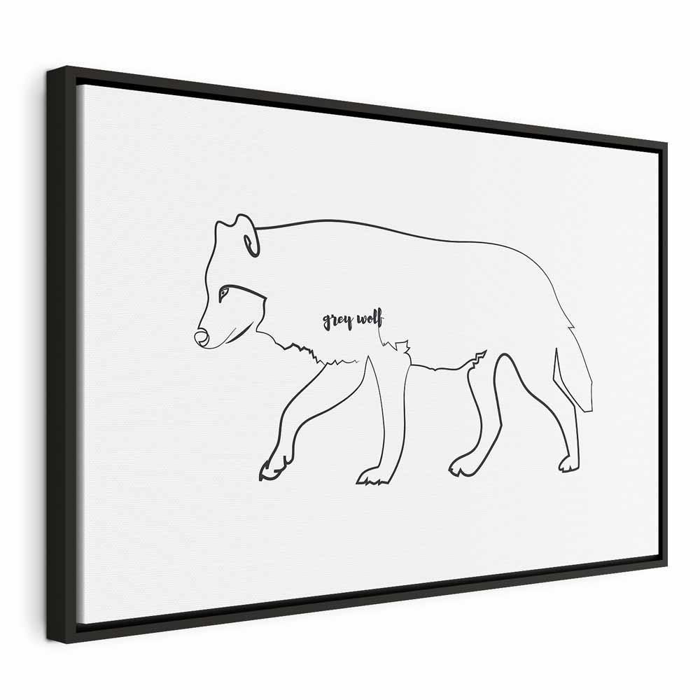 Leinwandbild - Wolf (1 Part) Wide
