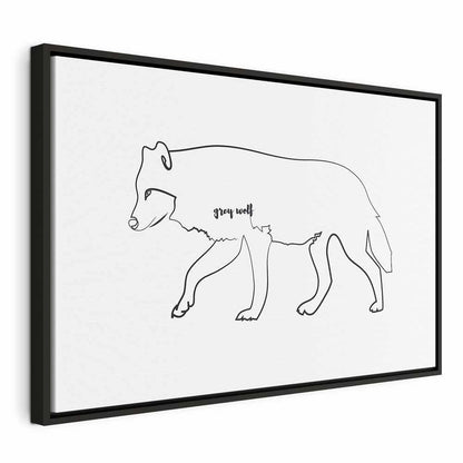 Leinwandbild - Wolf (1 Part) Wide