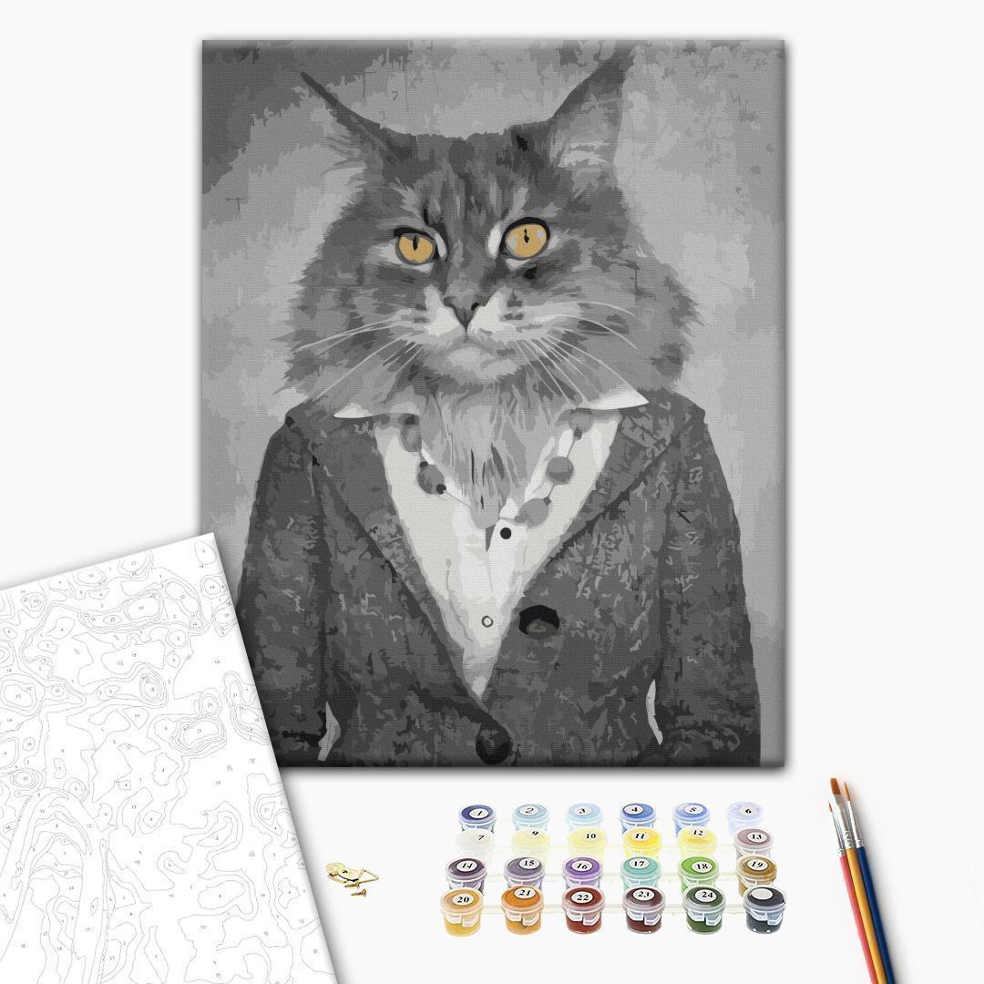 Malen nach Zahlen - Elegant Cat