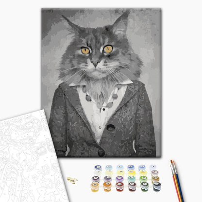 Malen nach Zahlen - Elegant Cat