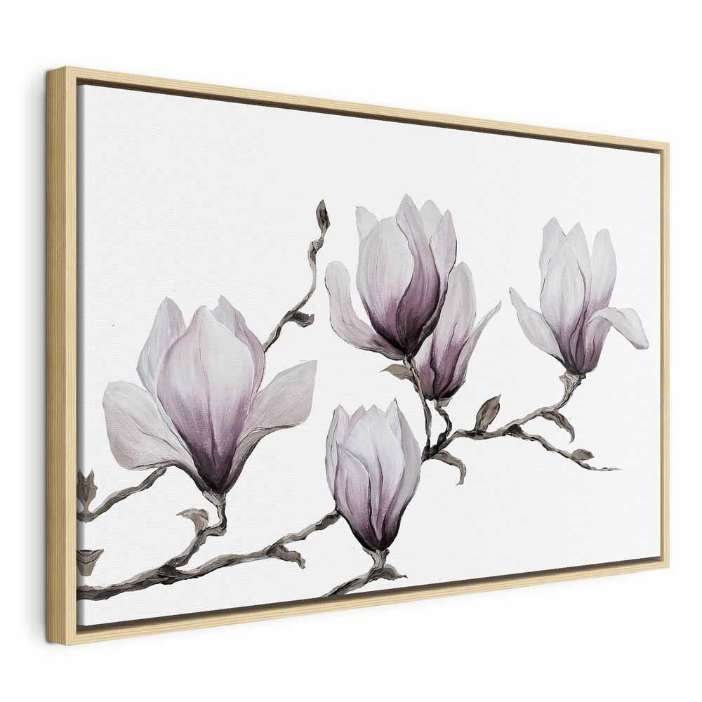 Leinwandbild - Painted Magnolias (1 Part) Wide