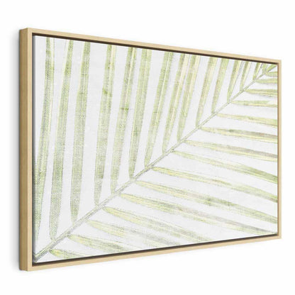 Leinwandbild - Palm Leaf (1 Part) Wide