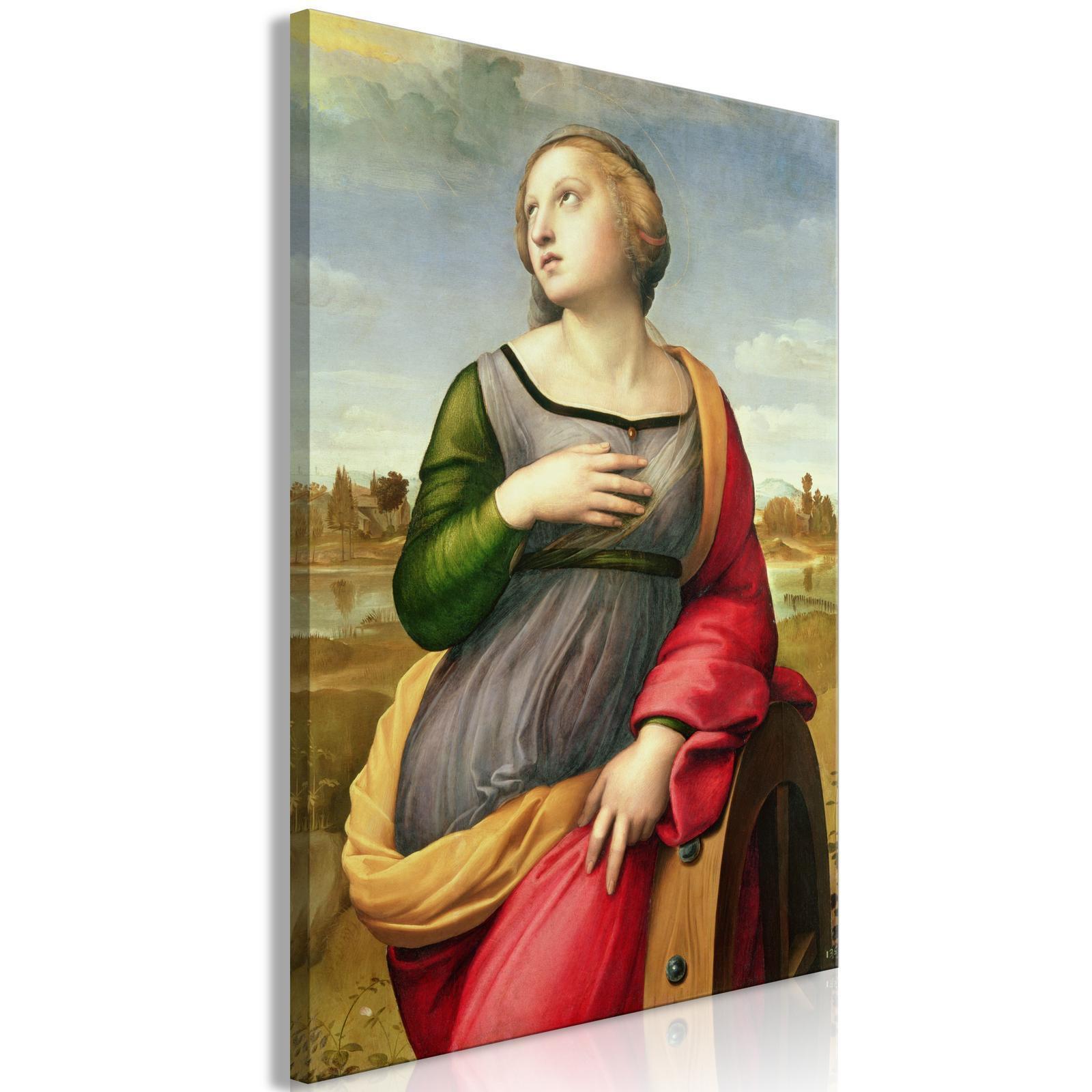 Leinwandbild - St Catherine of Alexandria (Rafael Santi) Artgeist