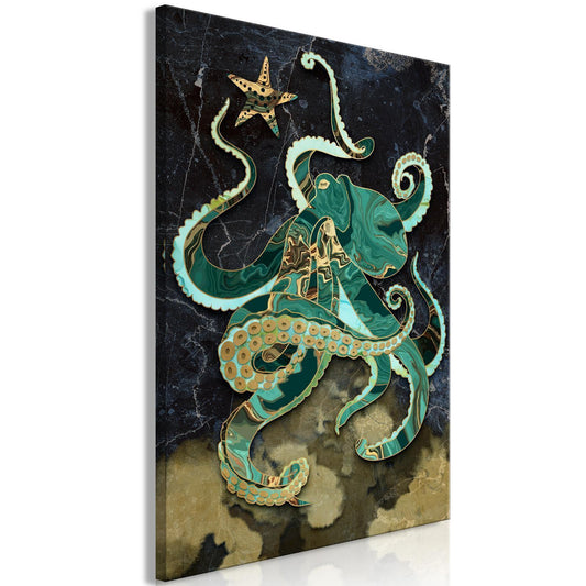 Leinwandbild - Marble Octopus (1 Part) Vertical Artgeist