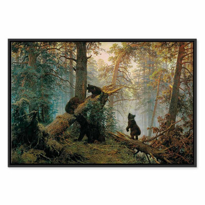 Leinwandbild - Ivan Shishkin – Morning in a Pine Forest