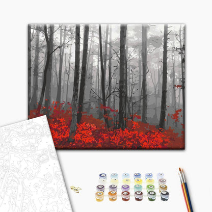 Malen nach Zahlen - Naked Trees