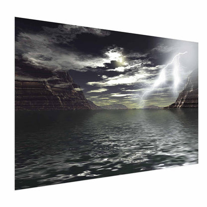 Poster - Sturm über dem See