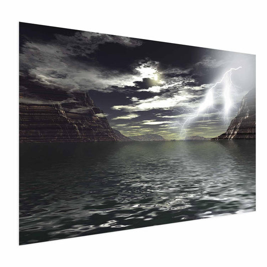Poster - Sturm über dem See