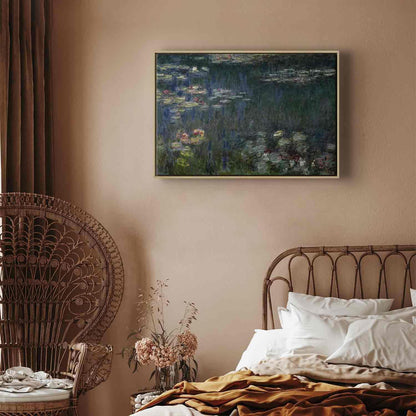 Leinwandbild - Waterlilies: Green Reflections (Claude Monet) Artgeist