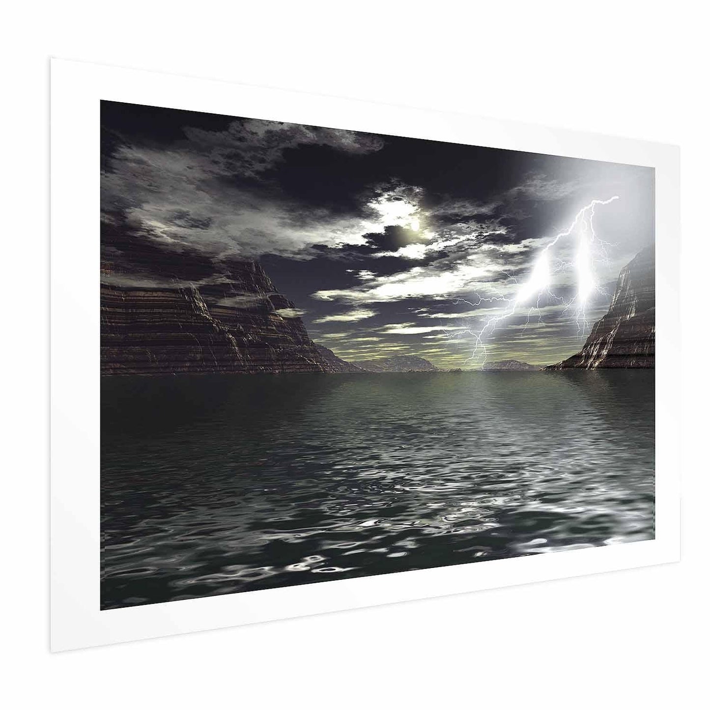 Poster - Sturm über dem See
