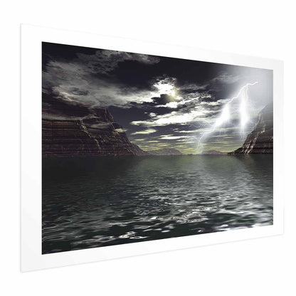 Poster - Sturm über dem See