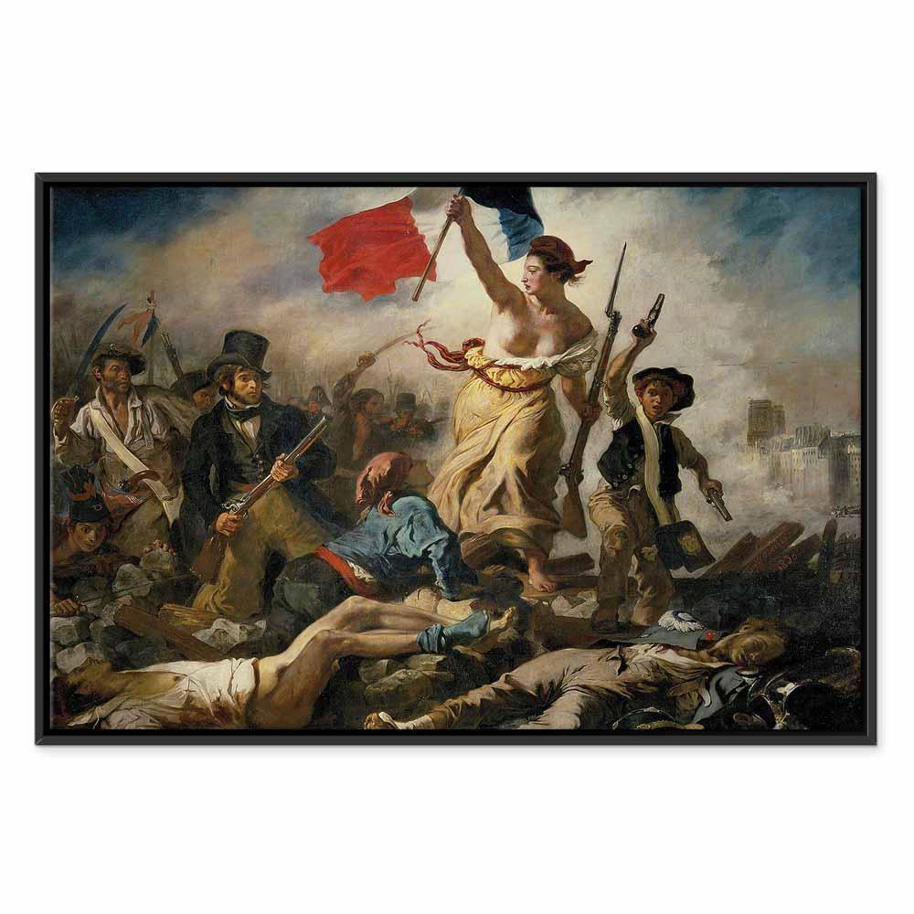 Leinwandbild - Eugène Delacroix – Liberty Leading the People