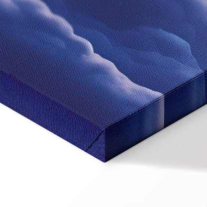 Leinwandbild - Night Concert in the Mountains: Clouds Illuminated by the Last Rays of the Sun