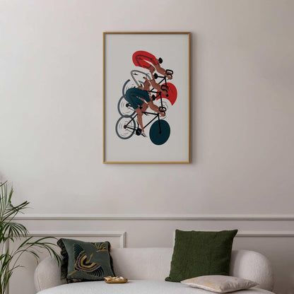 Poster - Olympics - Cycling Race